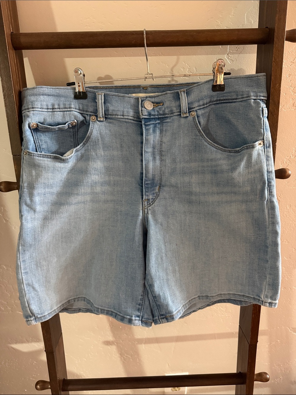 Levi's Light Blue Classic Denim Shorts